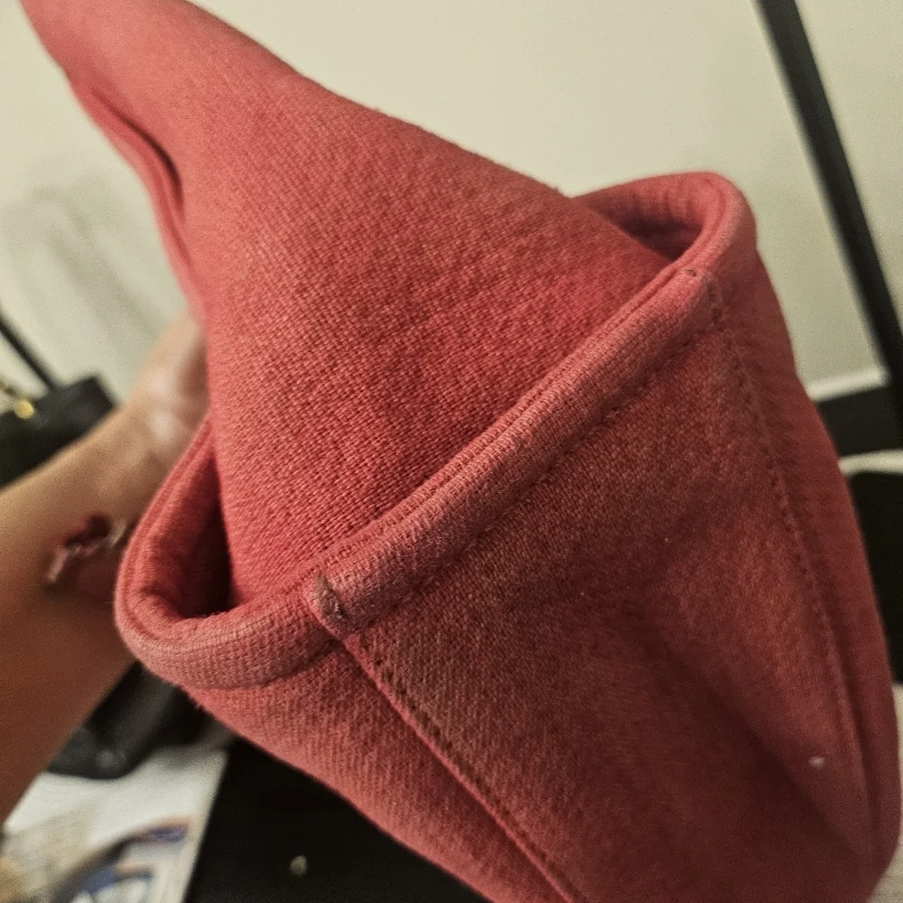 Chanel Deauville Tote Red Canvas 31 Rue Cambon - Picture 10 of 16